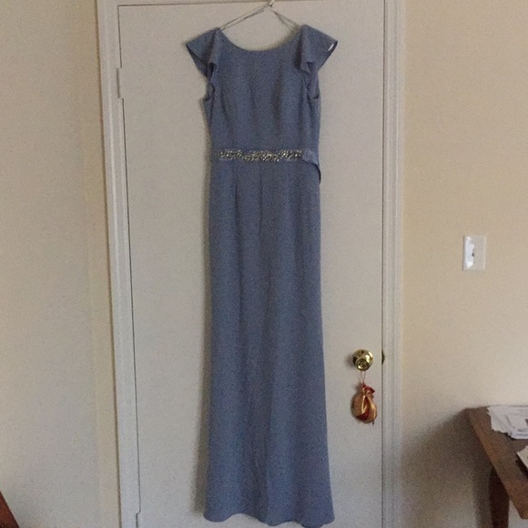 Adrianna Papell - Ruffle sleeve open back dress - Picture 4 of 6